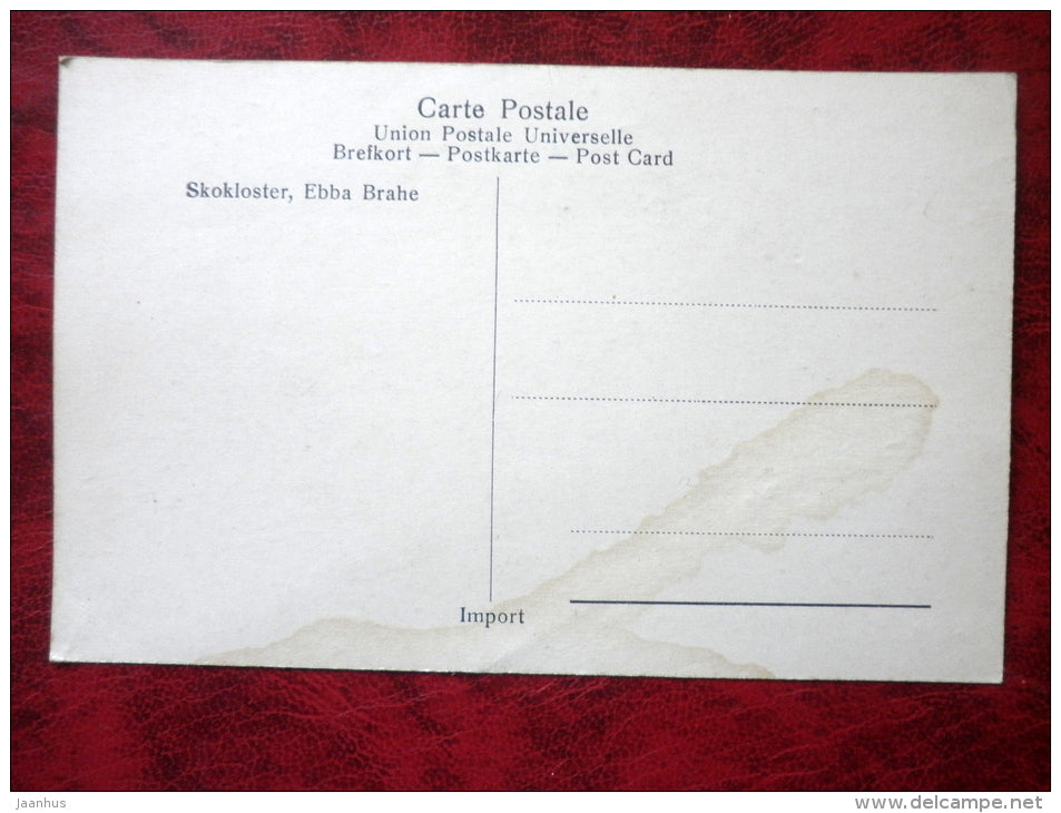 Skokloster - Ebba Brahe - portrait by unkown artist - old postcard - unused - JH Postcards