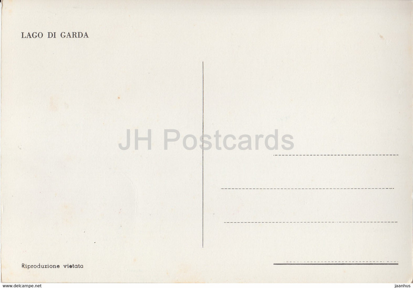 Lac de Garde - carte - Italie - Italia - inutilisé