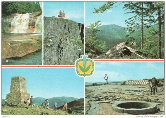 Krkonoše National Park - Mumlava Waterfall - Czechoslovakia - Czech - used in 1980 - JH Postcards
