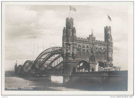 Hamburg - Elbbrücke - bridge - 572 - Germany - ungelaufen - JH Postcards