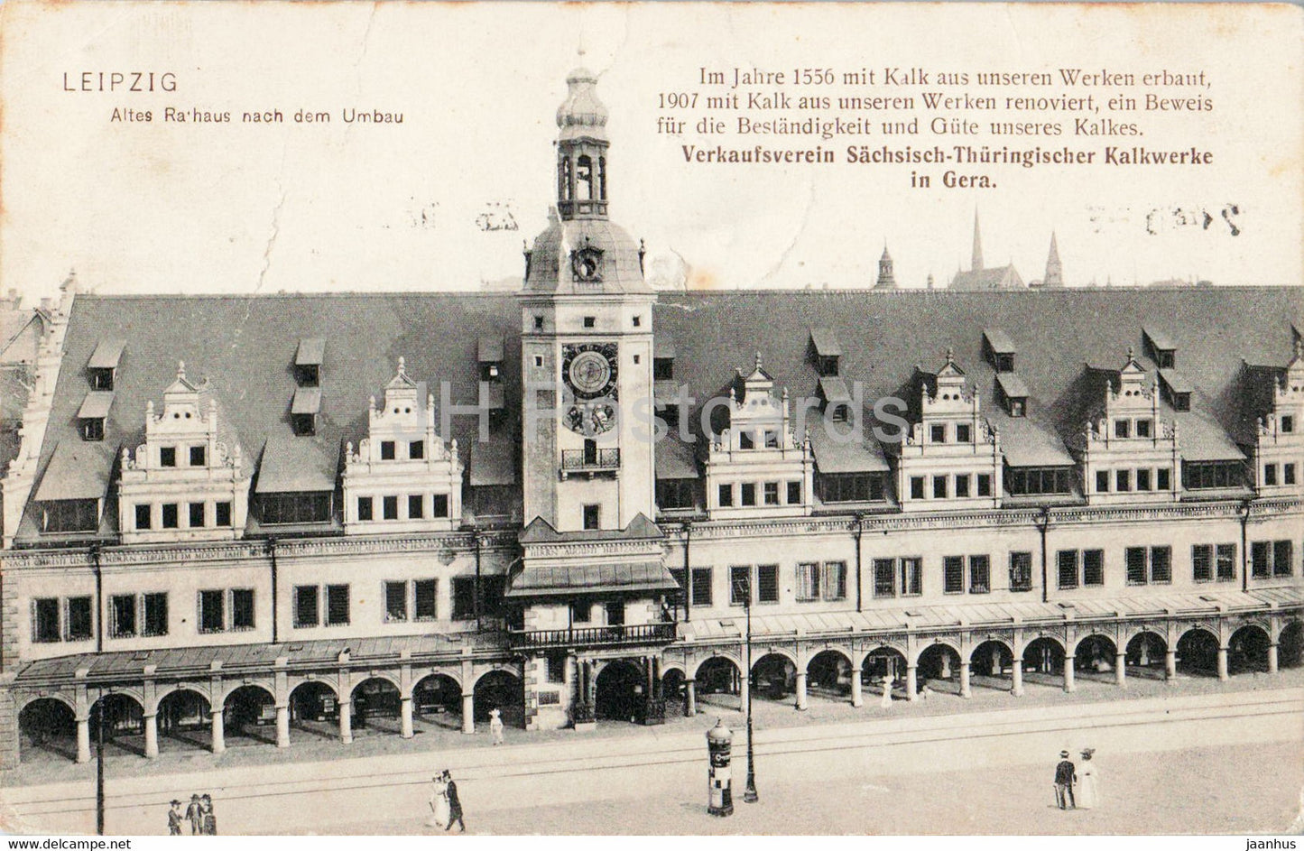 Leipzig - Altes Rathaus nach dem Umbau - town hall - old postcard - 1912 - Germany - used - JH Postcards