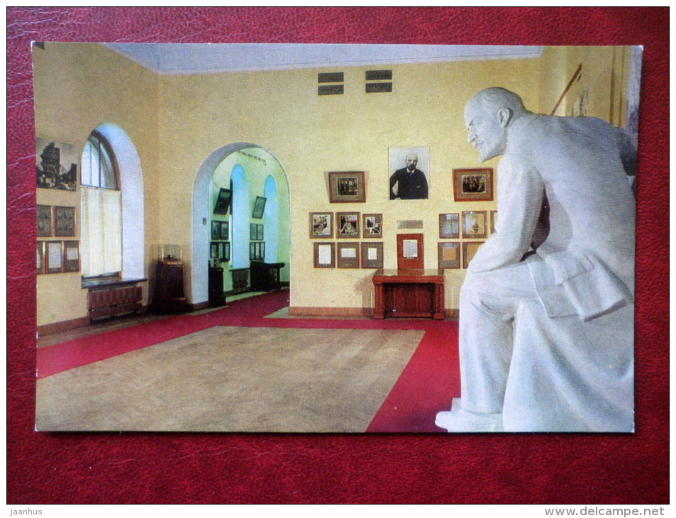 Lenin during World War I 1914 - 1916 , exposition - Central Lenin Museum - Moscow - 1972 - Russia USSR - unused - JH Postcards