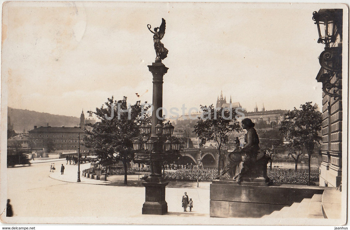 Praha - Prague - Hradcany - Castle - old postcard -  1931 - Czechoslovakia - Czech Republic - used - JH Postcards