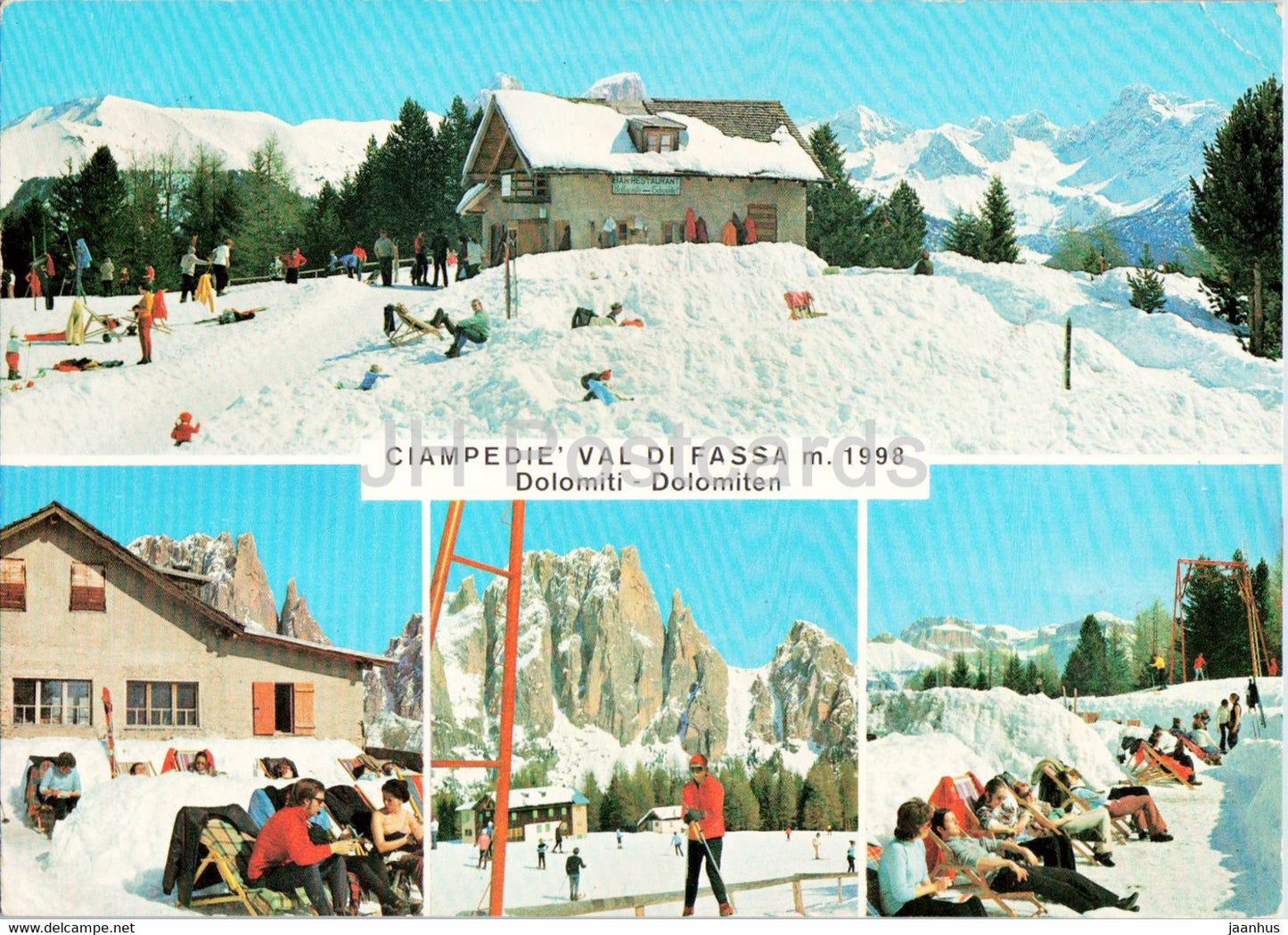 Ciampedie - Val di Fassa 1998 m - Dolomiti - 1975 - Italy - used - JH Postcards