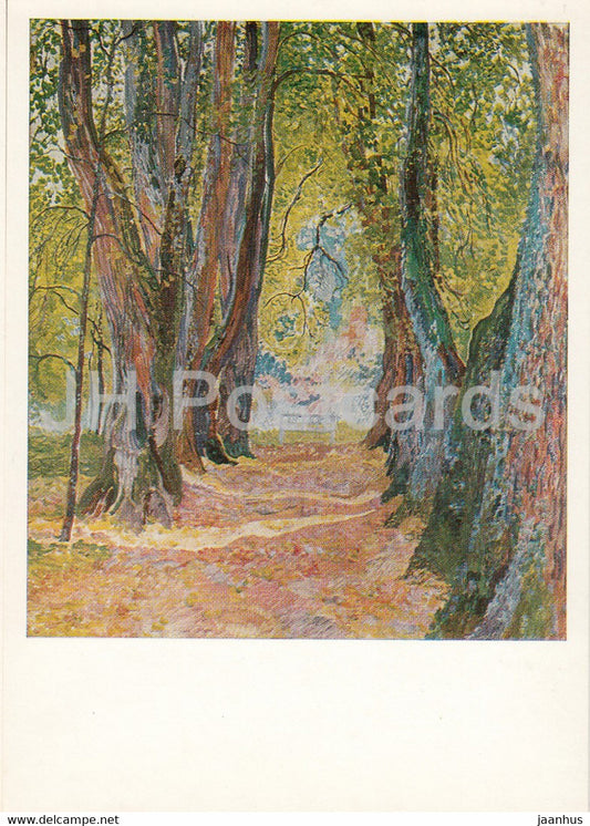 painting by Vasily Ezdakov - Kern Alley - Russian art - 1985 - Russia USSR - unused - JH Postcards