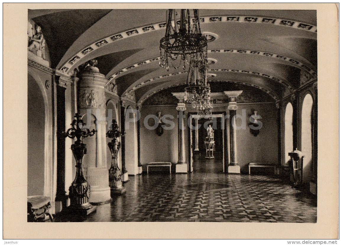 communicating gallery to the Concert Hall - Ostankino Palace - 1956 - Russia USSR - unused - JH Postcards
