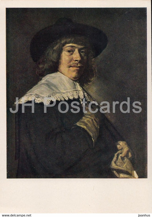 painting by Frans Hals - Portrait of a young man with a glove in his hand - Dutch art - 1964 - Russia USSR - unused - JH Postcards