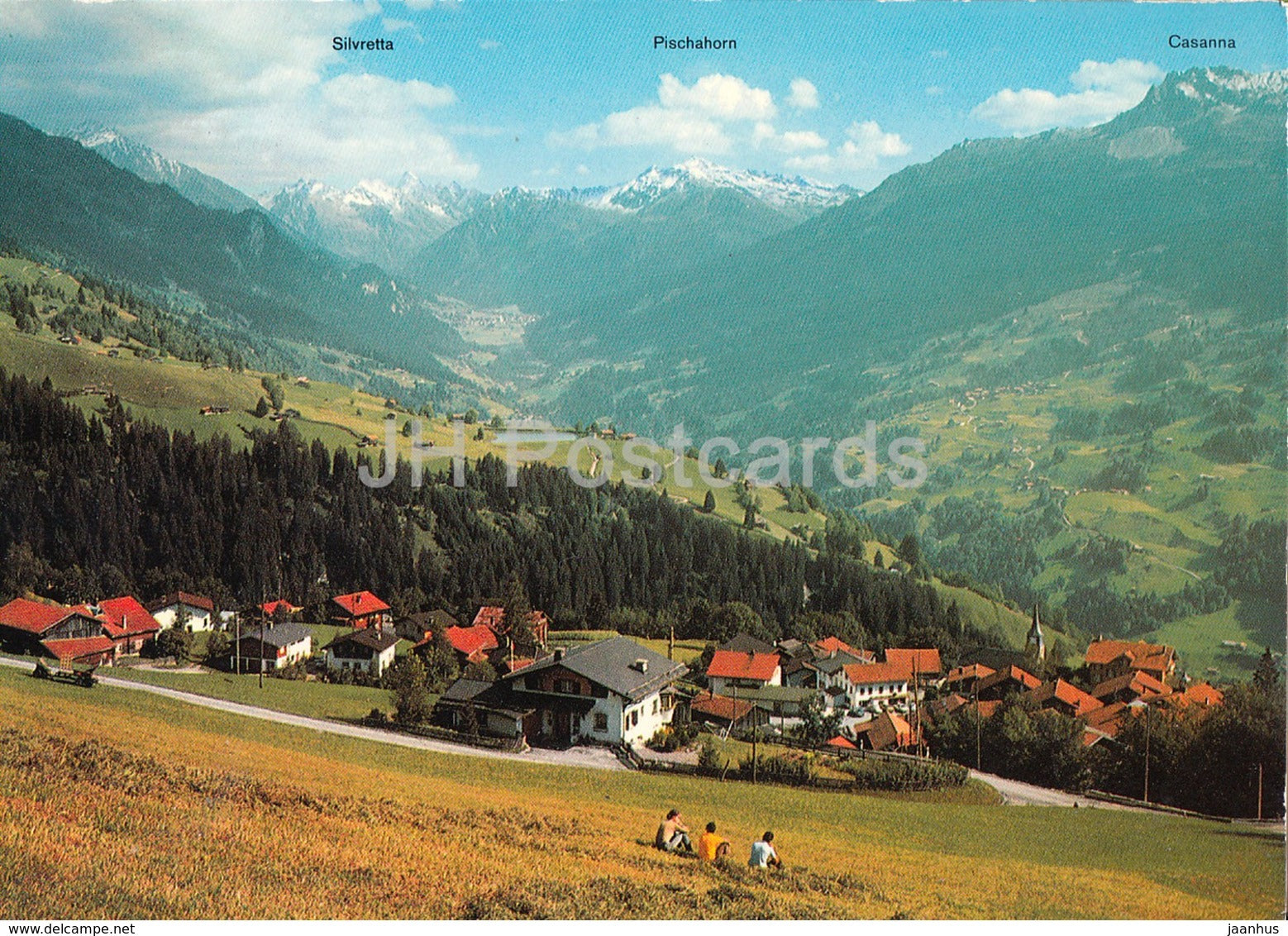 Pany 1250 m - Klosters - Silvretta - Pischahorn - Casanna - Switzerland - unused - JH Postcards