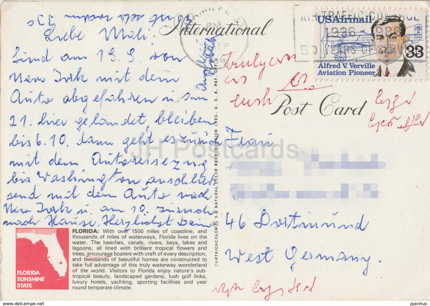 Florida Vacationland - 1986 - USA - used