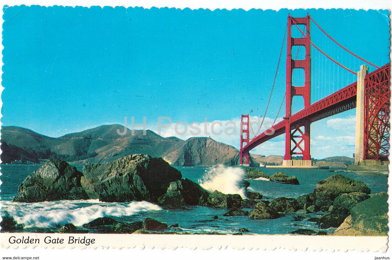 San Francisco - Golden Gate Bridge - International Congress of Rheumatology - California - 1977 - USA - used - JH Postcards