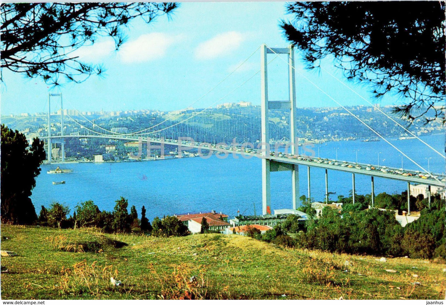 Istanbul - The view of Bosphorus Bridge from Beylerbey village - 264 - Keskin Color - Turkey - unused - JH Postcards