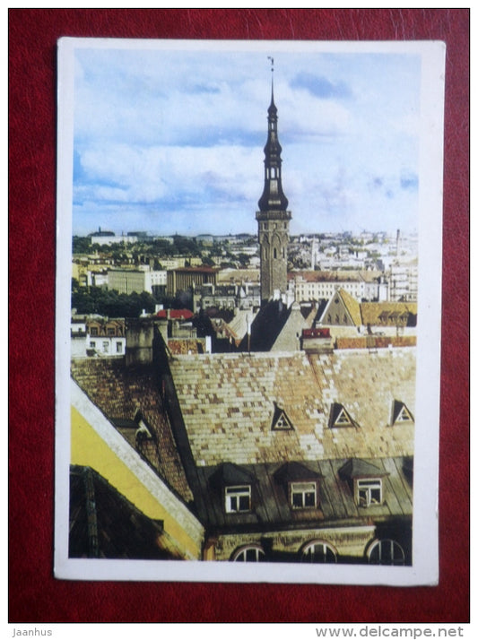 view of Old Town - Tallinn - 1968 - Estonia - USSR - unused - JH Postcards