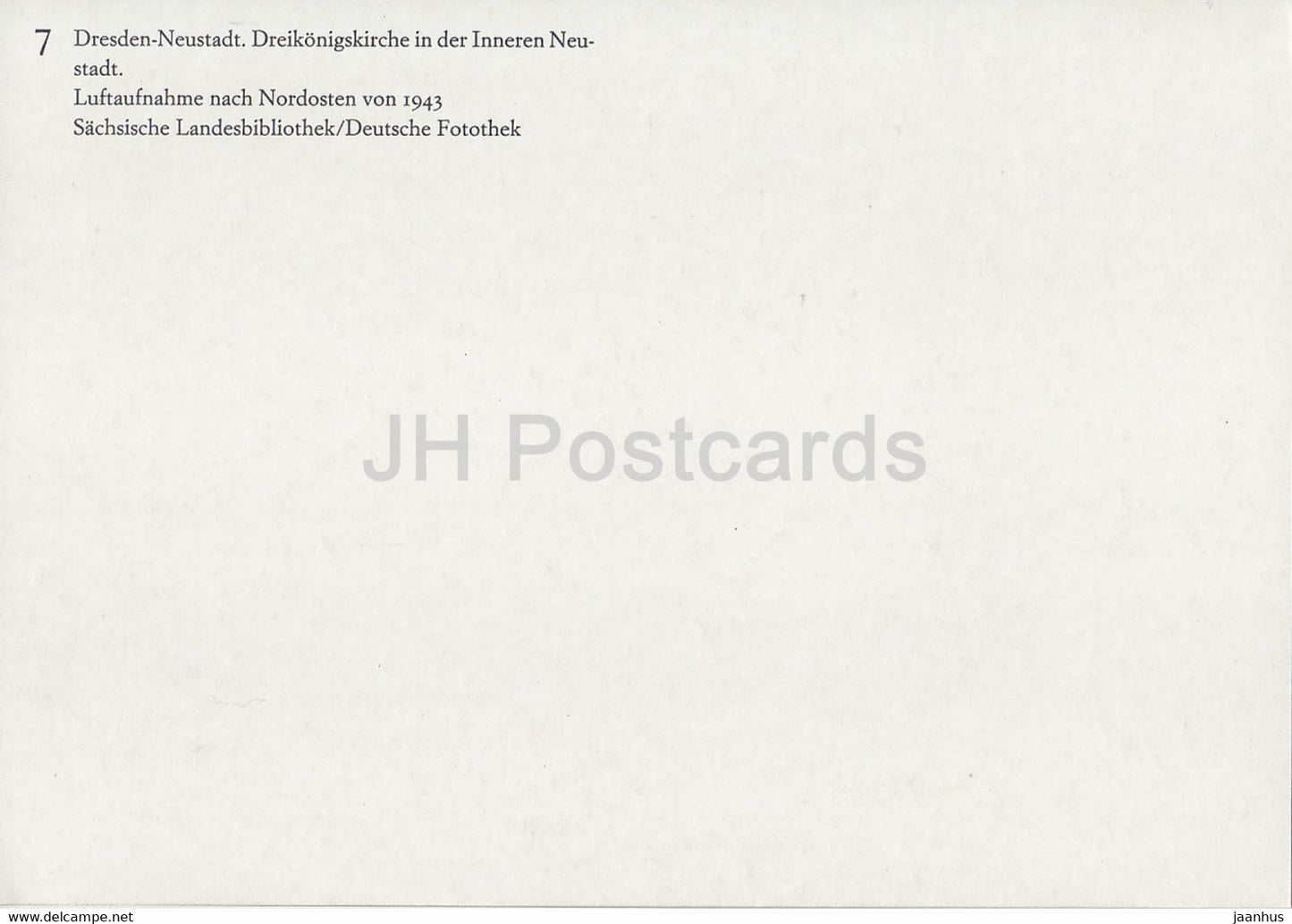 Dresden Neustadt - Dreikonigskirche - Dreikonigskirche in der Inneren Neustadt 1943 - church - DDR Germany - unused