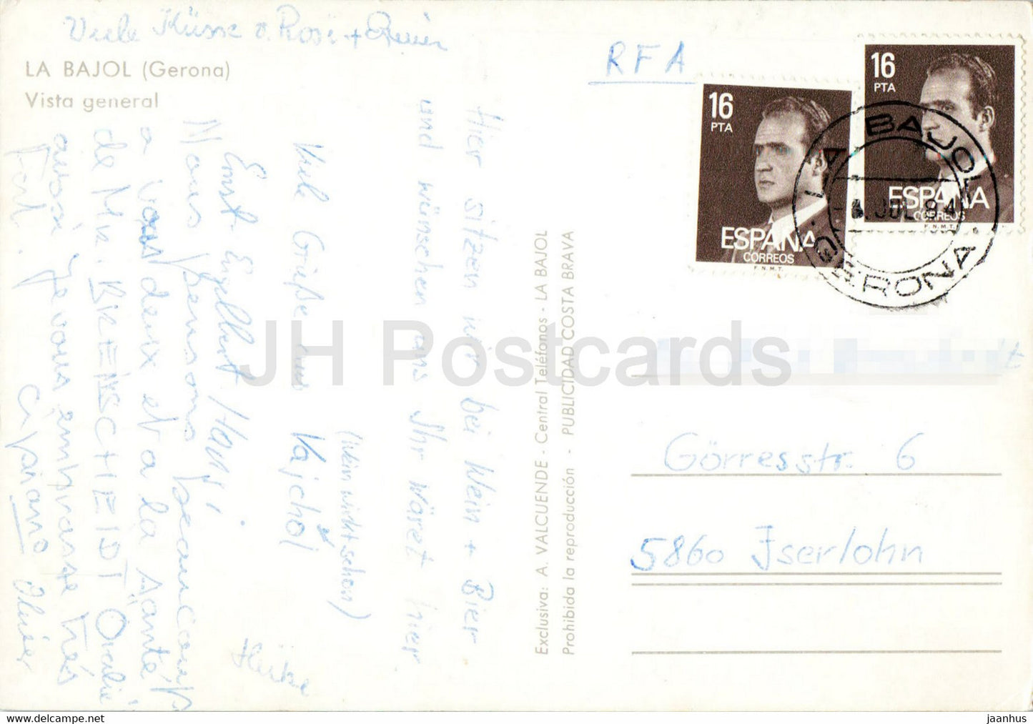 La Bajol - Gérone - Vista General - 1984 - Espagne - occasion