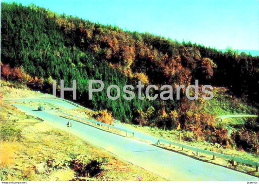 Beskid Slaski - Droga na Przelecz Salmopolska - The road to the Salmopolska Pass - Poland - used - JH Postcards