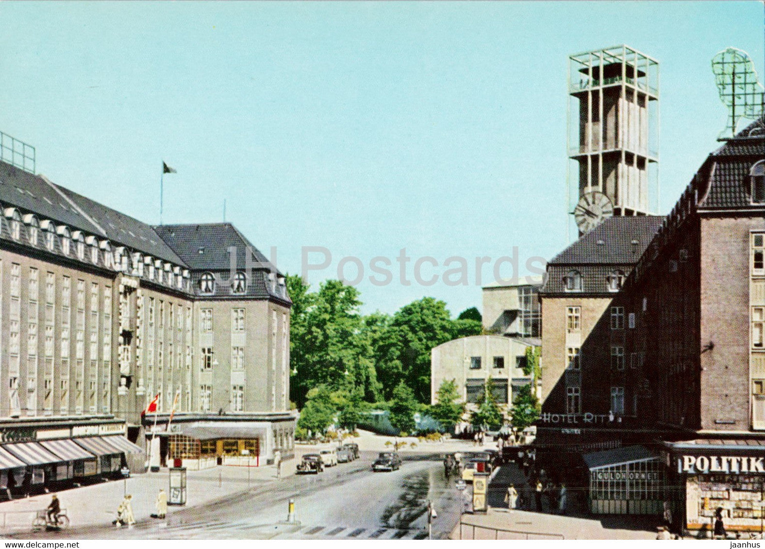 Aarhus - View to the Town Hall - Denmark - unused - JH Postcards