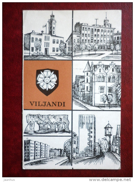 illustration by T. Laanemaa - Viljandi - 1972 - Estonia USSR - used - JH Postcards