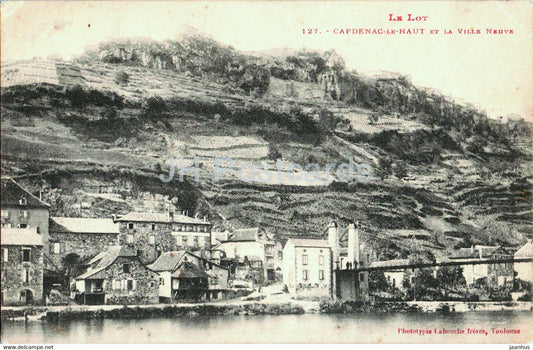 Capdenac Le Haut et la Ville Neuve - 127 - Le Lot - old postcard - 1913 - France - used - JH Postcards