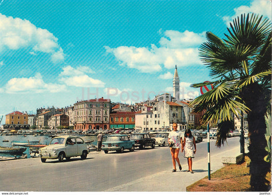 Rovinj - view - car - 1969 - Yugoslavia - Croatia - used - JH Postcards