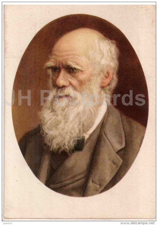 English naturalist and geologist Charles Darwin - science - 1957 - Russia USSR - unused - JH Postcards