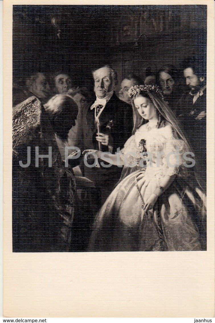 painting by V. Pukirev - The Unequal Marriage - 1963 - Russia USSR - unused - JH Postcards