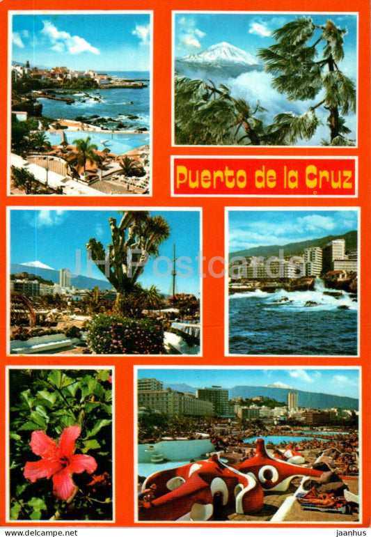 Tenerife - Puerto de la Cruz - multiview - 6057 - Spain - unused - JH Postcards