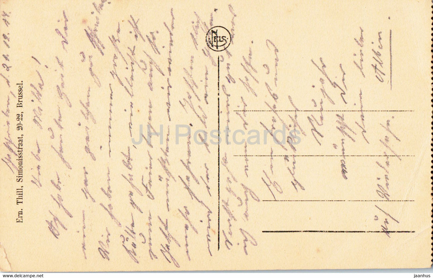 Courtrai - Eligiuskerk en ingang van het Park - église - carte postale ancienne - 1914 - Belgique - utilisé