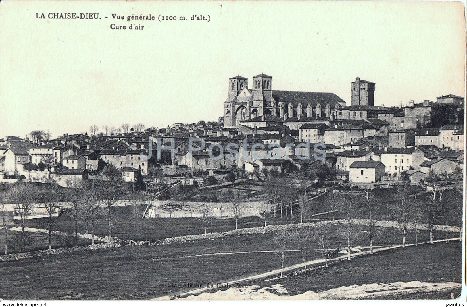 La Chaise Dieu - Vue Generale - Cure d'air - old postcard - France - unused - JH Postcards