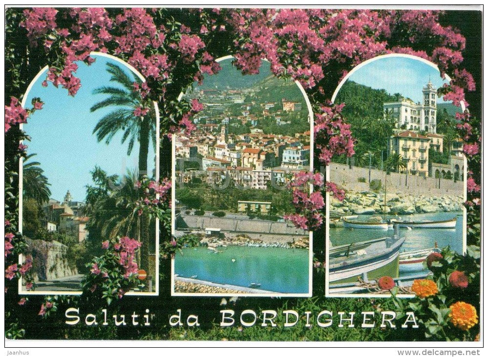 SALUTI DA BORDIGHERA - Scorcio - Veduta Aerea - Scorcio Panoramico - 119 - Italia - Italy - unused - JH Postcards