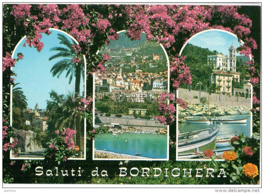 SALUTI DA BORDIGHERA - Scorcio - Veduta Aerea - Scorcio Panoramico - 119 - Italia - Italy - unused - JH Postcards