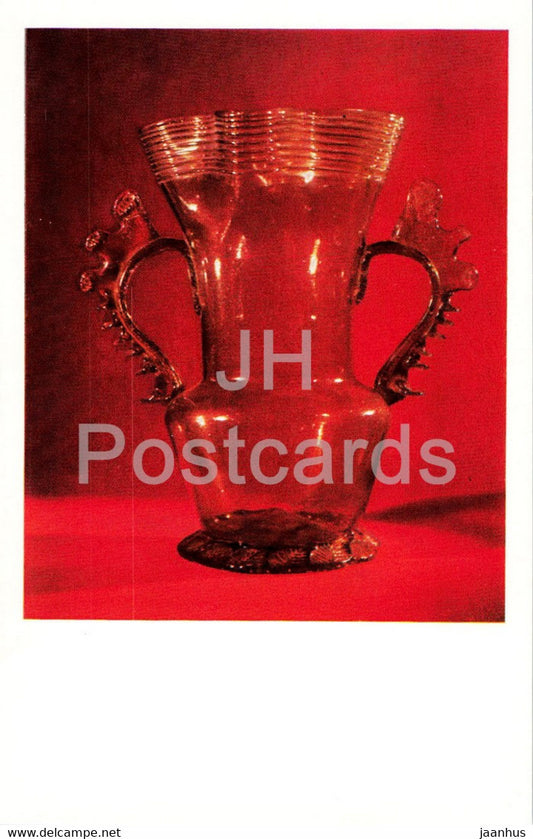 Vase - Spanish Glass in Hermitage - Spanish art - 1970 - Russia USSR - unused - JH Postcards