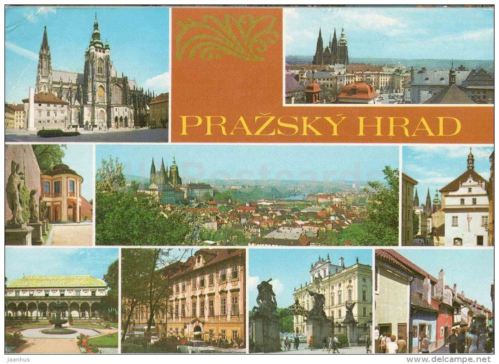 Praha - Prague - The Castle of Prague Hradcany - Czechoslovakia - Czech - used 1972 - JH Postcards