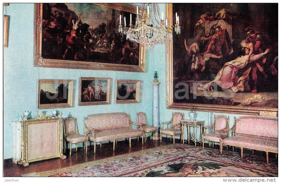 Palace - Salon - Arkhangelskoye Palace - Russia USSR - 1970 - unused - JH Postcards