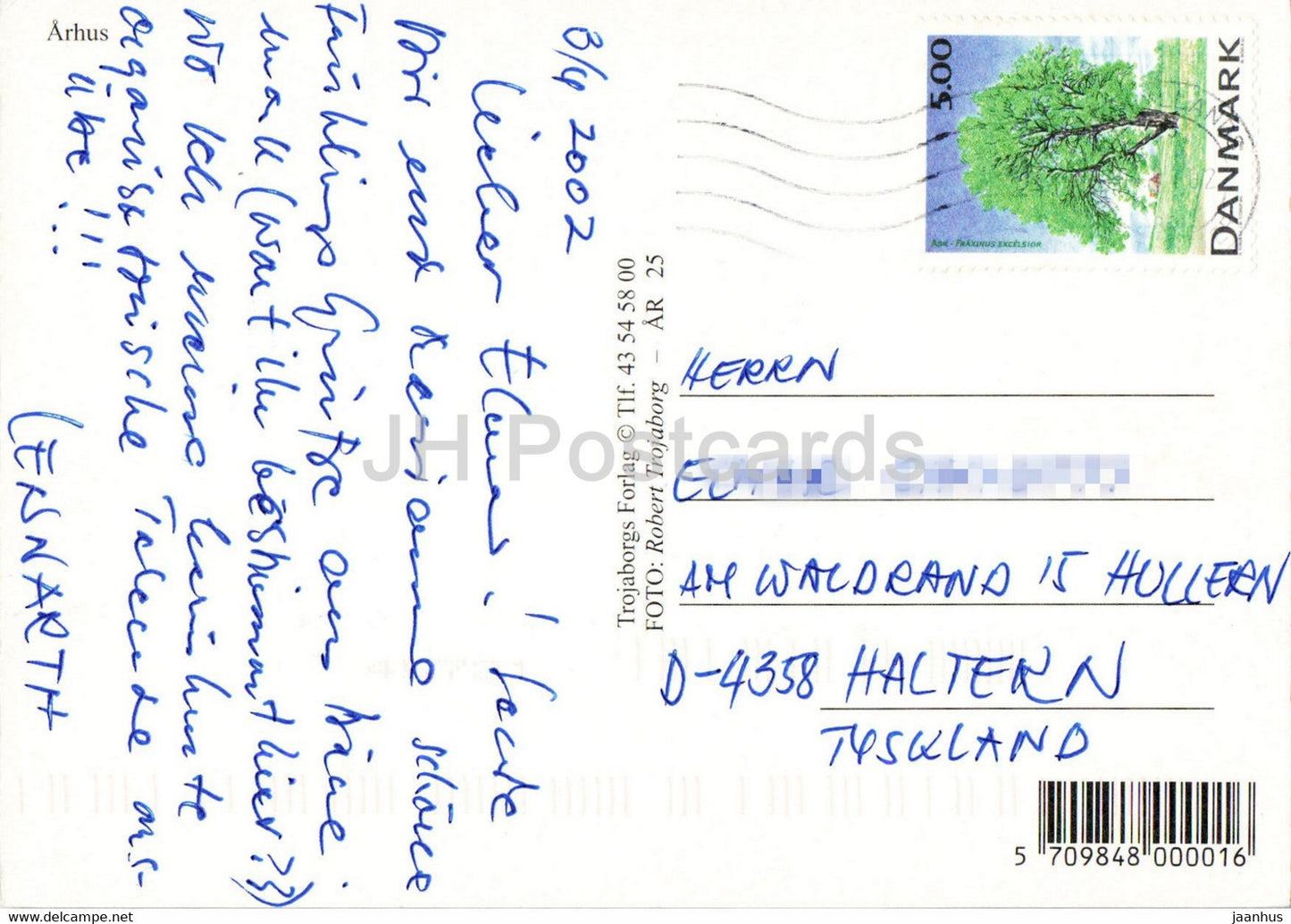 Aarhus – Denkmal – Stadtansichten – Multivew – 2002 – Dänemark – gebraucht