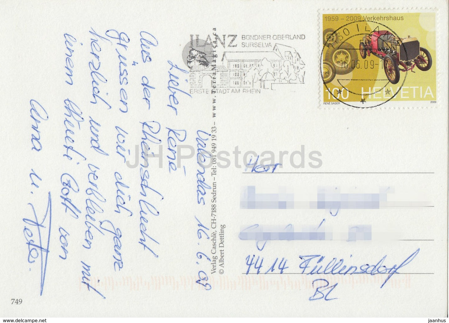 Valendas - Bundneroberland - 2009 - Switzerland - used