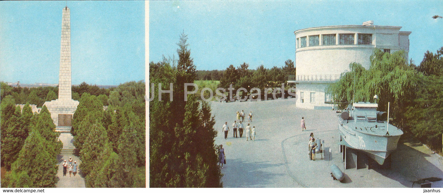 Sevastopol - obelisk of Glory on Sapun Hill - Sapun Mountain Assault Diorama - Crimea - 1983 - Ukraine USSR - unused - JH Postcards