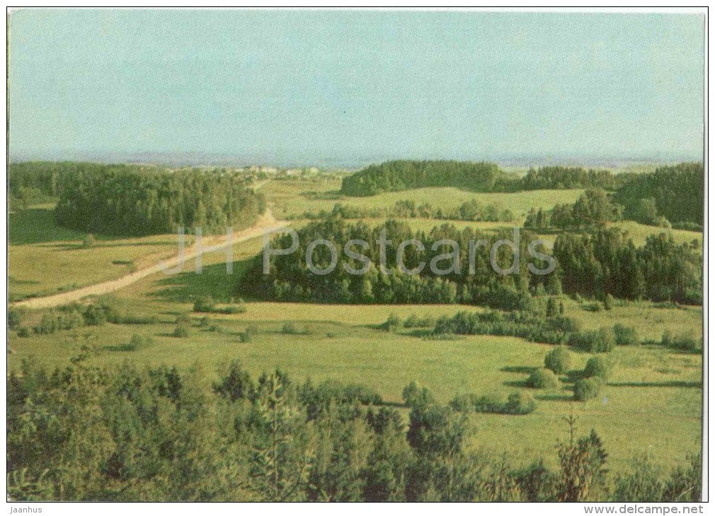 View from Väike-Munamägi - 1970 - Estonia USSR - unused - JH Postcards