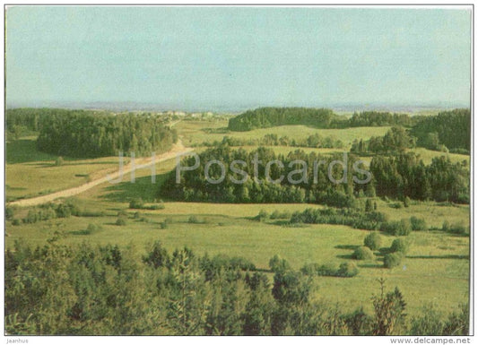 View from Väike-Munamägi - 1970 - Estonia USSR - unused - JH Postcards