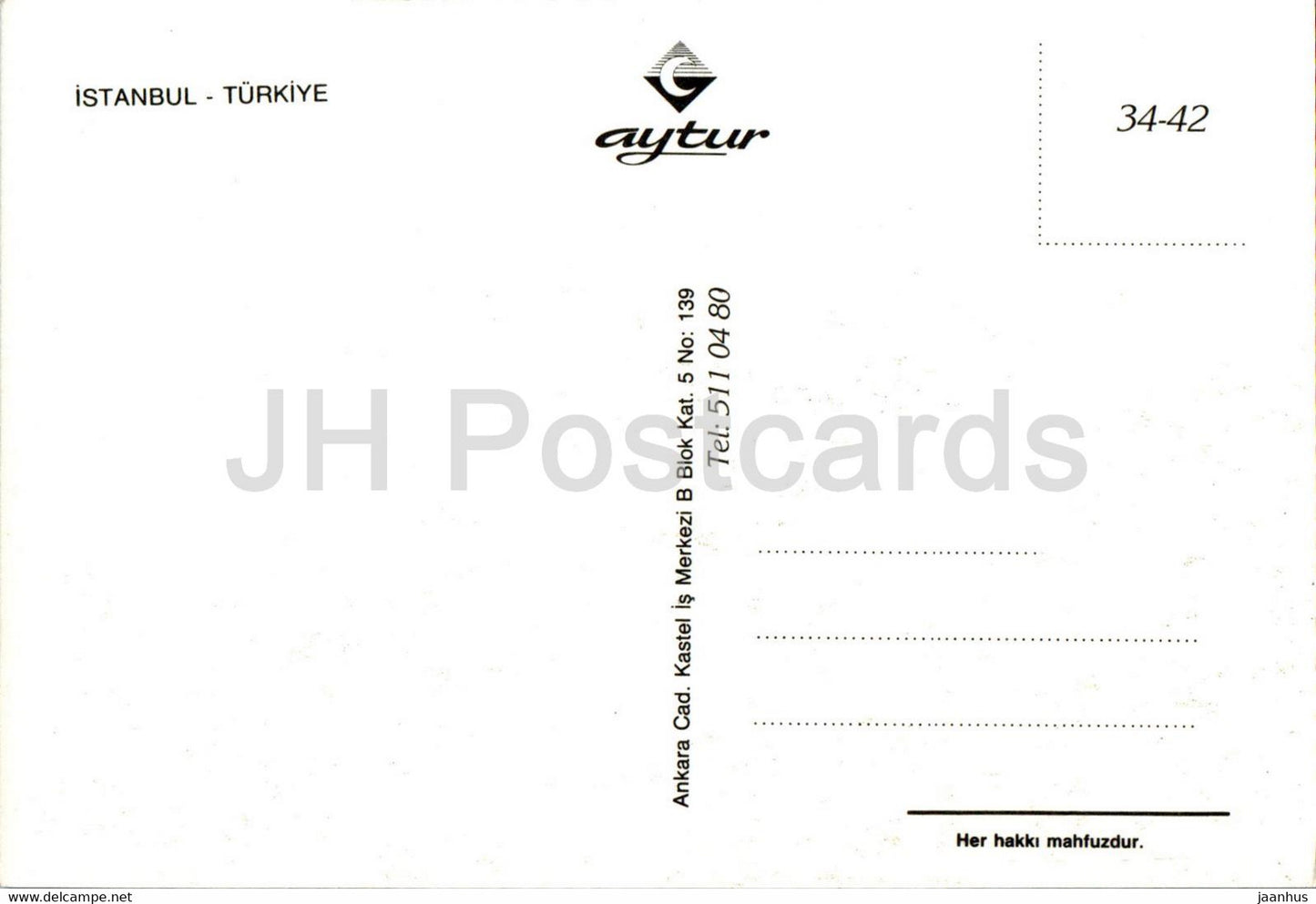 Istanbul - 34-42 - Turkey - unused