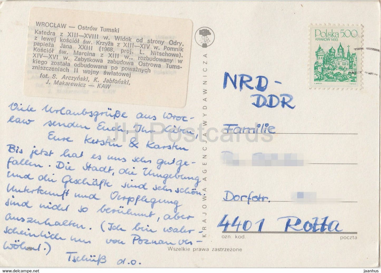 Wroclaw - cathedral - monument - multiview - Poland - used