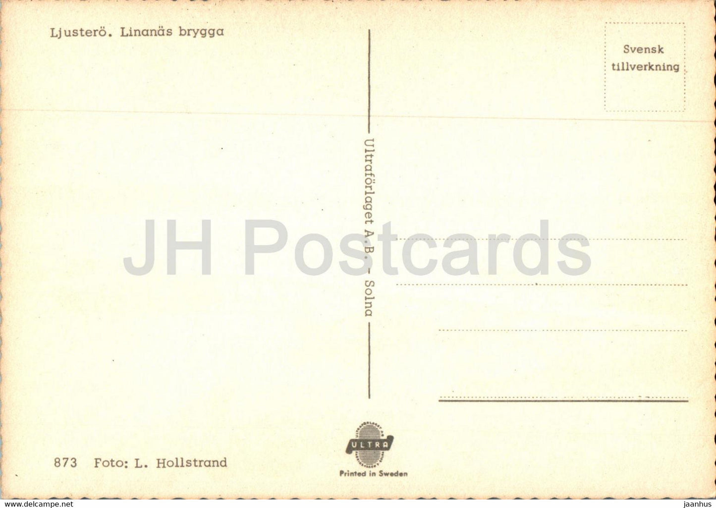 Ljustero - Linanas brygga - Boot - 873 - Schweden - gebraucht