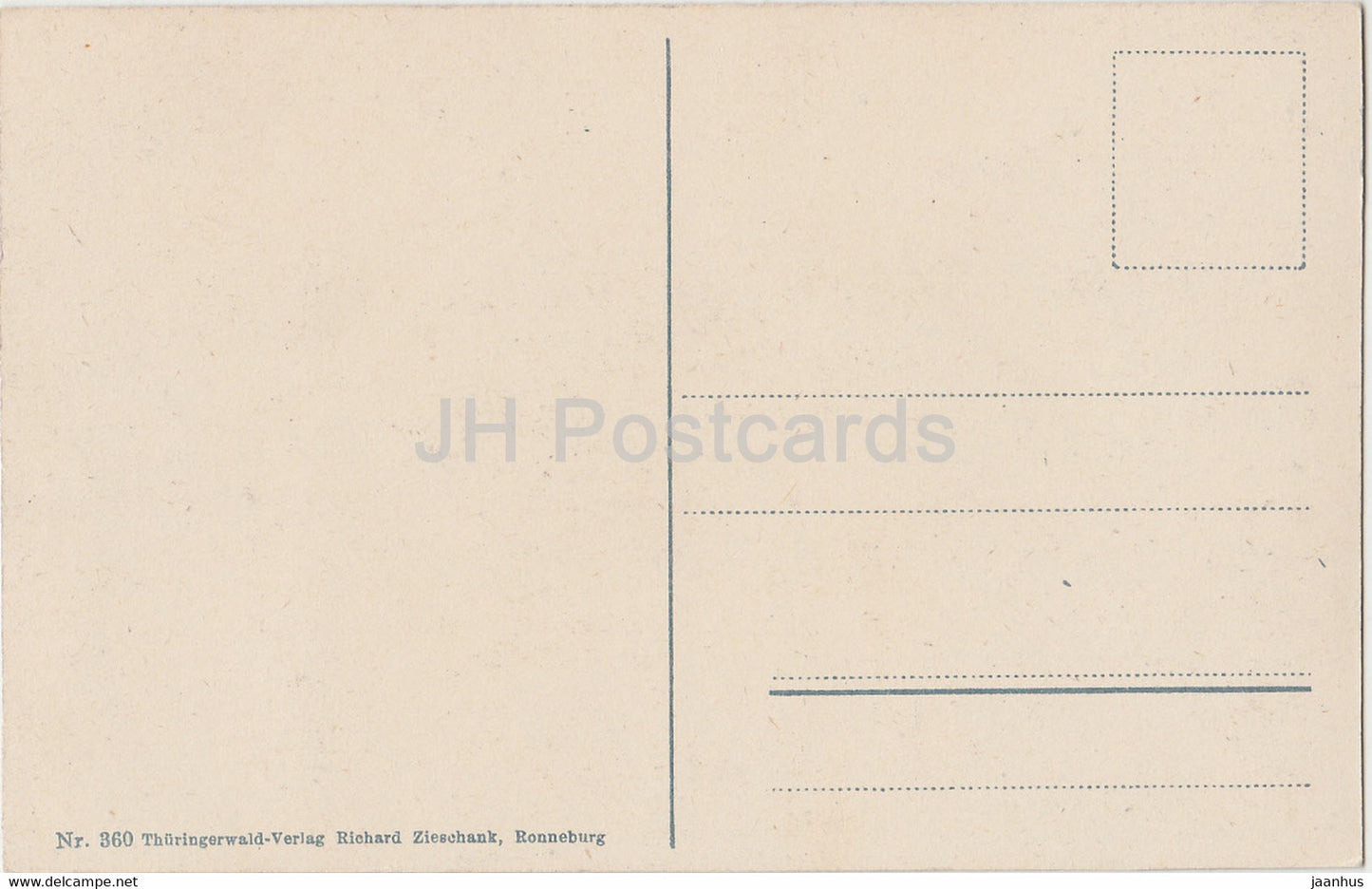 Schneekopf - Hochster Punkt d Thur Waldes 1000 m - 360 - old postcard - Germany - unused