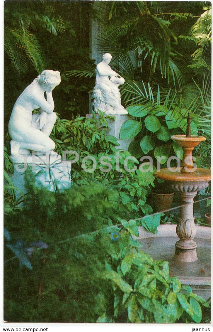 Alupka Palace Museum - Crimea - Corner of the Winter Garden - 1974 - Ukraine - unused - JH Postcards