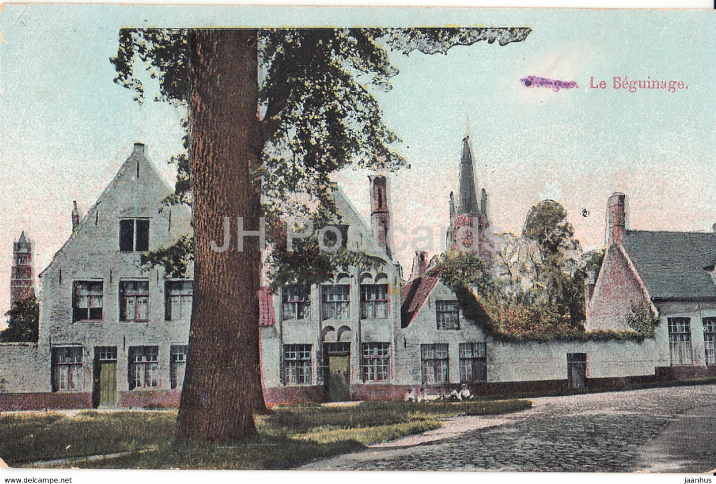 Brugge - Bruges - Le Beguinage - old postcard - Belgium - unused - JH Postcards