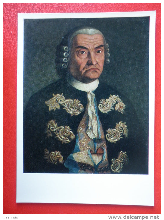 painting by F. Gavrilov . Portrait of N. Kozhin - old man - russian art - unused - JH Postcards