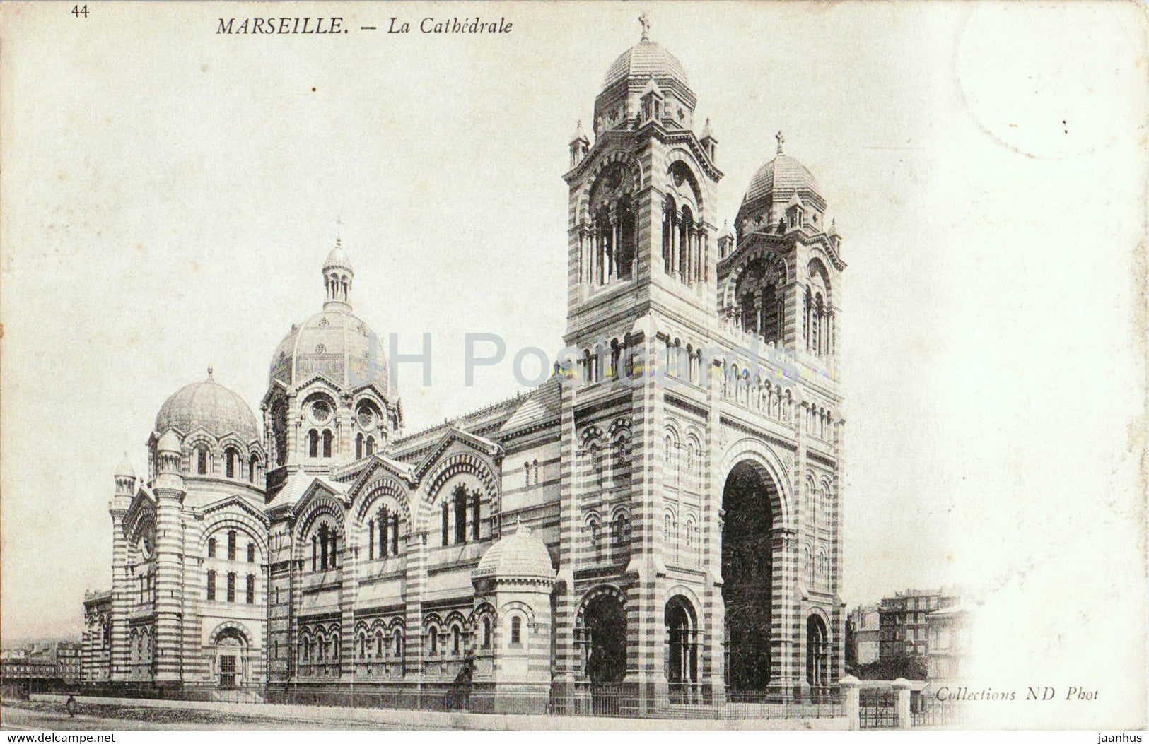 Marseille - La Cathedrale - 44 - cathedral - old postcard - 1904 - France - used - JH Postcards