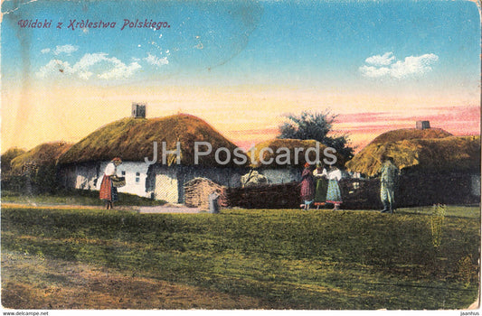 Widoki z Krolestwa Polskiego - 22 Infanterie Regiment 12 Kompagnie - Feldpost - old postcard - Poland - used - JH Postcards