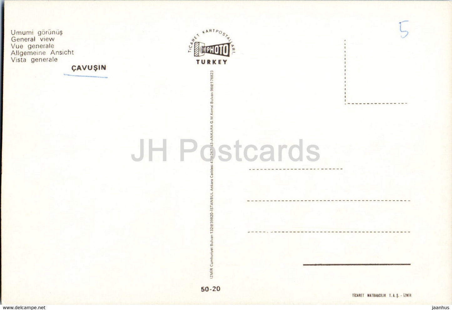 Cavusin - General view - Photo - Turkey - unused