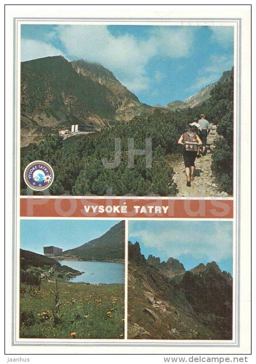 Velicka valley - mountains - Vysoke Tatry - High Tatras - Czechoslovakia - Slovakia - used 1984 - JH Postcards