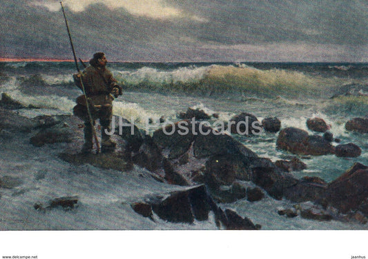 painting by D. Sveshnikov - On industrial exploration - Russian art - 1954 - Russia USSR - unused - JH Postcards